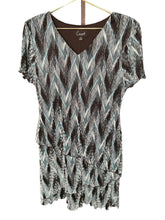 Load image into Gallery viewer, Peacock Feather Dress| by Connected Apparel| Size 10