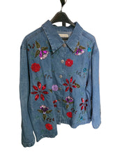 Load image into Gallery viewer, Bingo Queen Bee Jean Sequins Top | by Tantrums | Size 2X