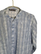 Load image into Gallery viewer, Abu Dhabi Dooo Blue Tunic| by Moochand Mill| Size 42