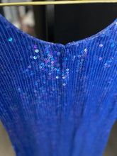 Load image into Gallery viewer, Well Kept Smurfette 2 Piece Sequin Dress Suit| by Jewel Queen | Size Small