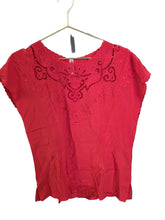 Load image into Gallery viewer, V-8 Silky Peony Blouse | Size 40 NW