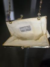 Load image into Gallery viewer, Vintage Lil Mermaid White Beaded sequin Purse |by Carlo Fellini | One Size