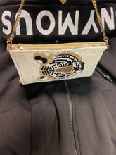 Load image into Gallery viewer, Eye of the Tiger is on you Beaded Cross Body Bag | by Rikki Design