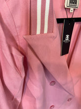Load image into Gallery viewer, JK Varsity Blazer Pink and White Leader of the Pack Blazer Dress | by KH House of Khaddar