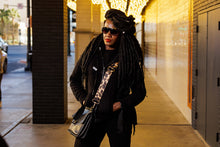 Load image into Gallery viewer, Over the Shoulder Thrifters ANONYMOUS Guitar Purse & Fanny Strap| by Mes Deus Amis