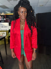 Load image into Gallery viewer, Suge Knight Red Flag Blazer | by Laurel by Escada | Size 40
