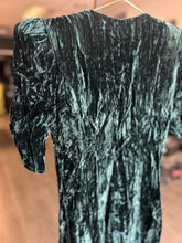 Load image into Gallery viewer, Peacocky Velvet Dress | By All That Jazz | Size 5/6 Petite Vintage
