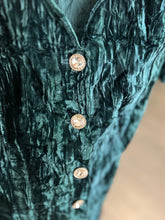 Load image into Gallery viewer, Peacocky Velvet Dress | By All That Jazz | Size 5/6 Petite Vintage
