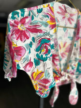Load image into Gallery viewer, Billy Billy Bamba Bouquet Tie Up top | by Avon Fashions| Size XS
