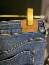 Load image into Gallery viewer, Black Tie Jeans | by American Eagle | Size 14 Long
