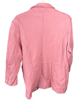 Load image into Gallery viewer, A Dose Pepto Bismal Leather Blazer | by Pamela Coy| Size 1X
