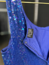 Load image into Gallery viewer, Well Kept Smurfette 2 Piece Sequin Dress Suit| by Jewel Queen | Size Small
