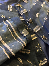 Load image into Gallery viewer, Edward Scissorhands on project Runway Chambray blazer | by Anage | Size Small
