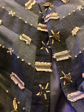 Load image into Gallery viewer, Edward Scissorhands on project Runway Chambray blazer | by Anage | Size Small
