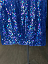 Load image into Gallery viewer, Well Kept Smurfette 2 Piece Sequin Dress Suit| by Jewel Queen | Size Small
