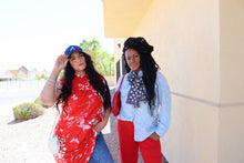Load image into Gallery viewer, Red Flag MooMoo dress| by Liberty House by Tropicana Hawaii | Size Small-Medium
